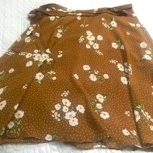 Floral chiffon skirt